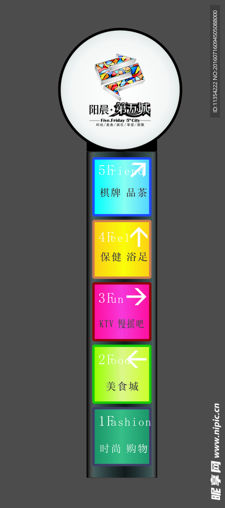 户外导向标识牌 指引 路引