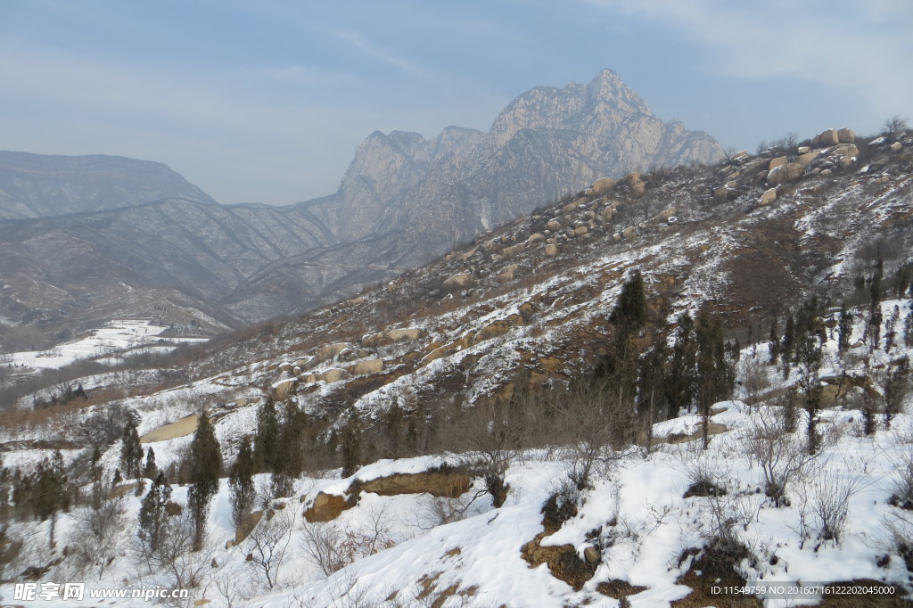 嵩山冬季雪景