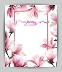 矢量图 花纹 玉兰花
