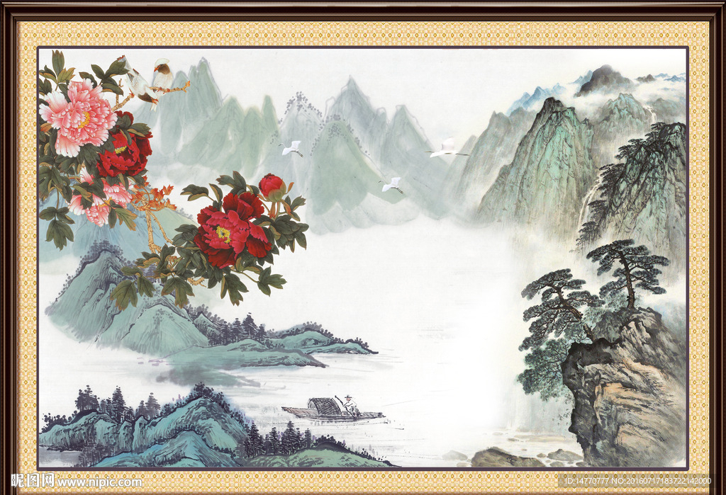 国画牡丹