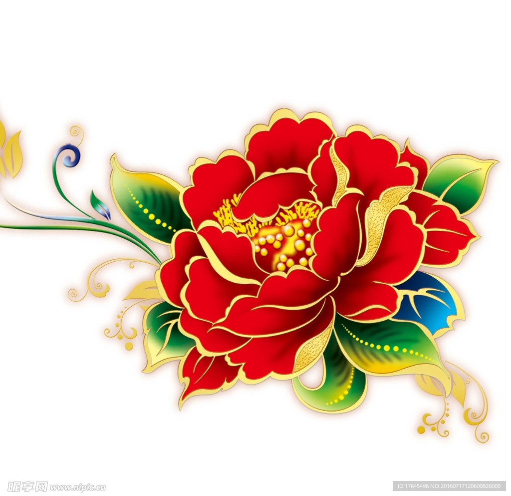 牡丹花PSD