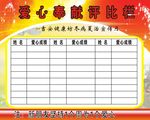 健康坊爱心评比栏