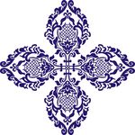 青花瓷 花纹  花边 底纹