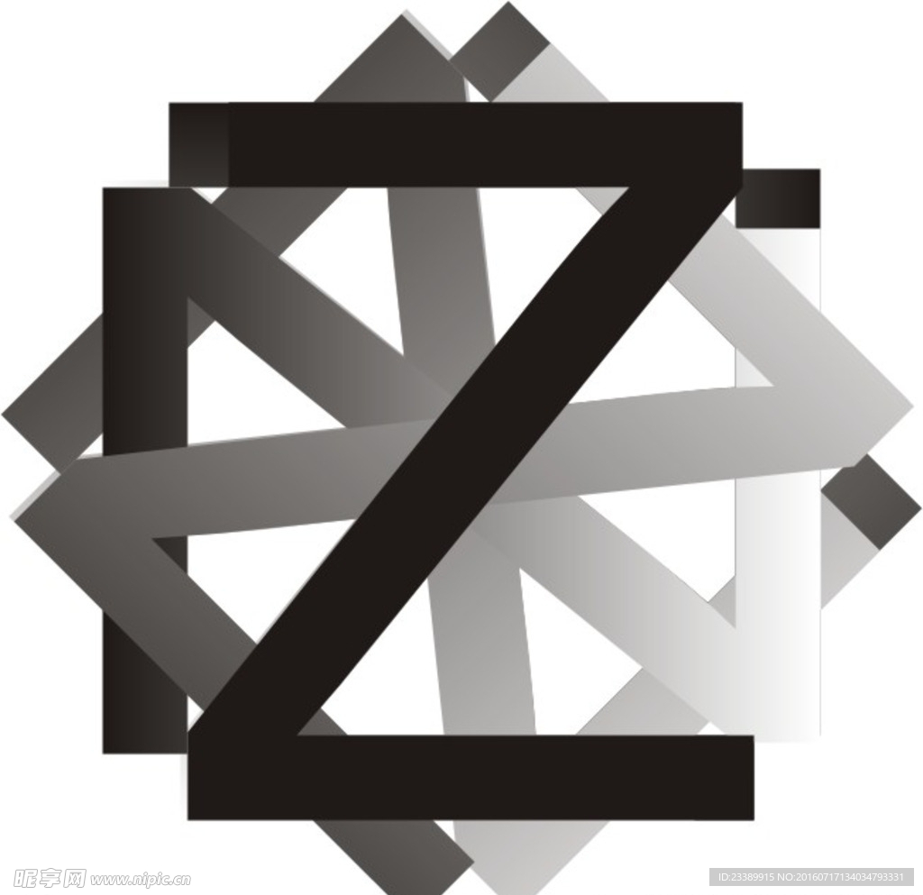 Z 设计 平面  创意 渐变