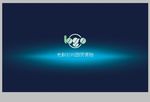 蓝色科技感名片 PSD