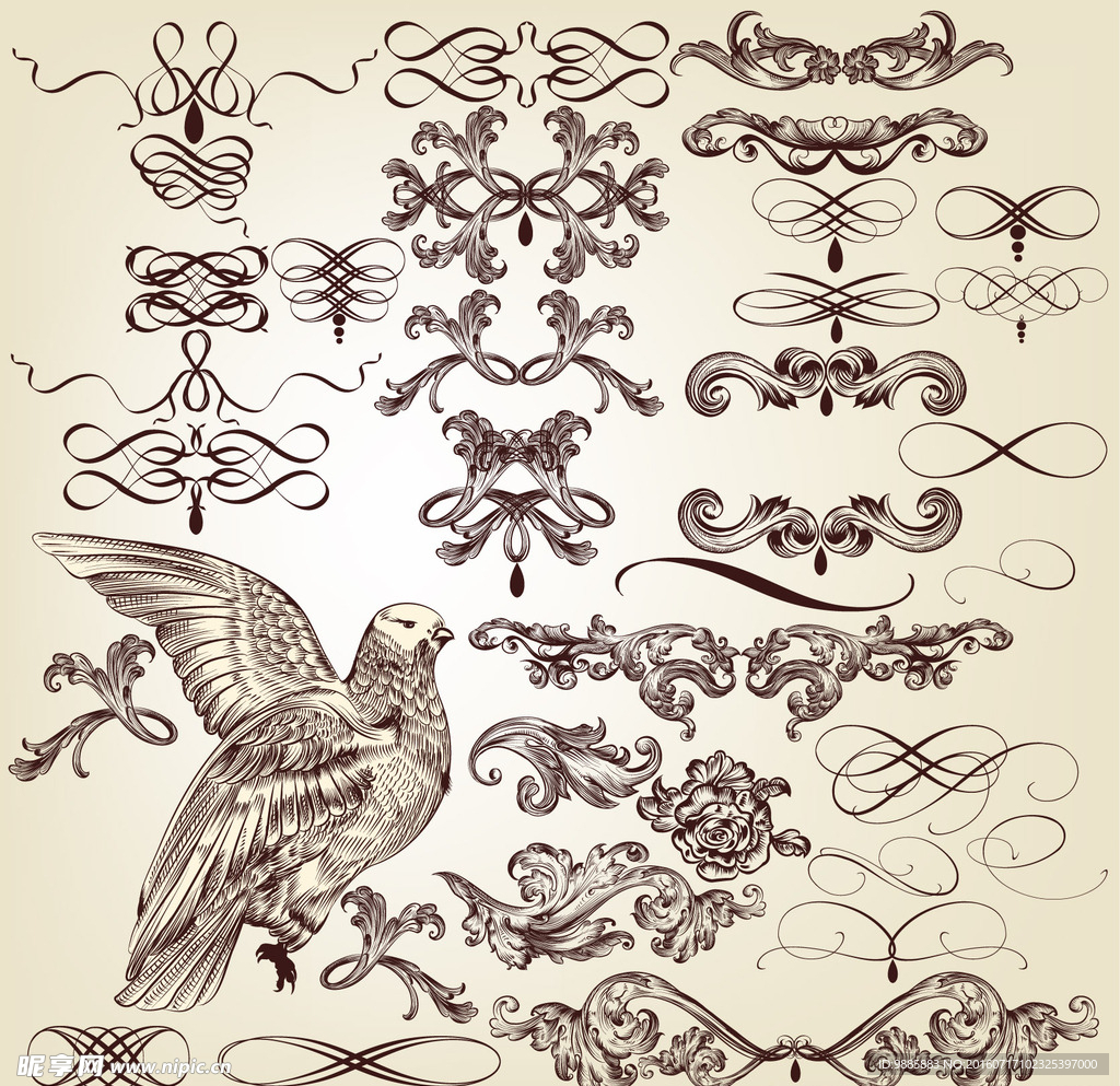 古典欧式花纹