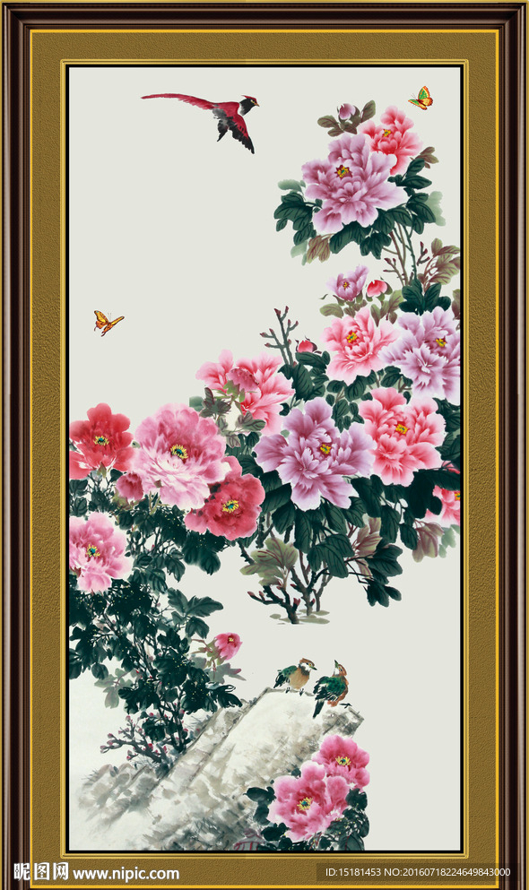 国画牡丹