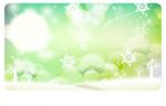 冬日雪花典雅冷色调背景墙
