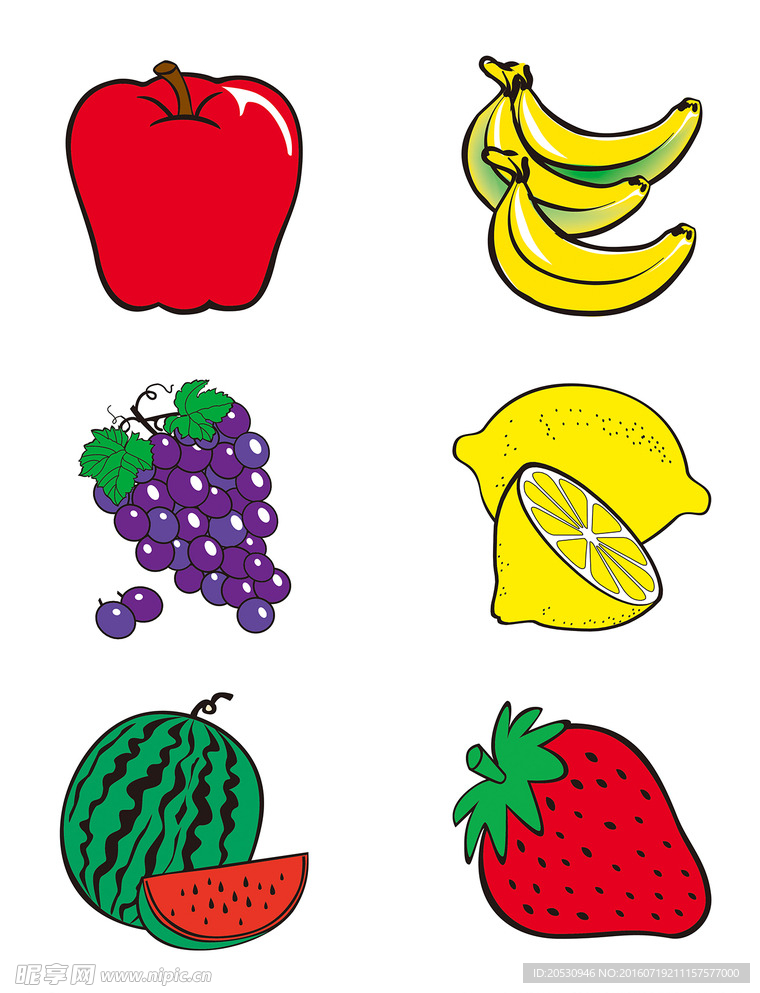 卡通水果设计