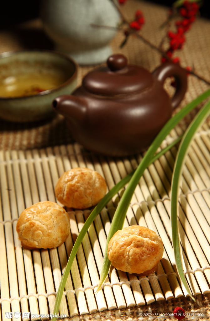 牡丹酥饼高清图片