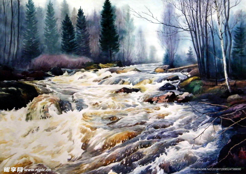 水彩风景画
