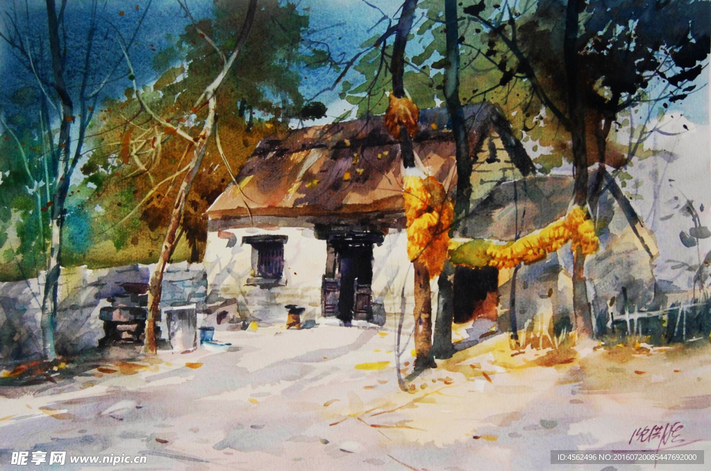 水彩风景画