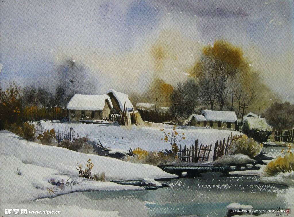 水彩风景画