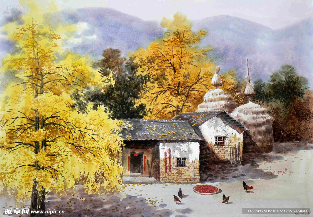水彩风景画