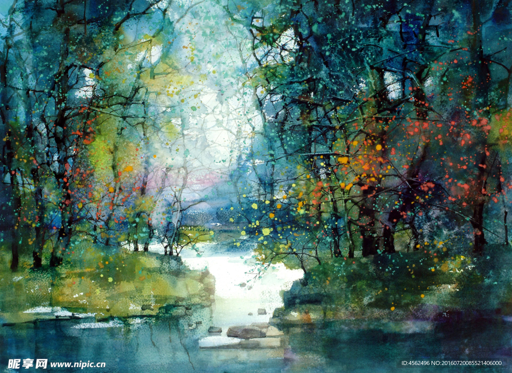 水彩风景画