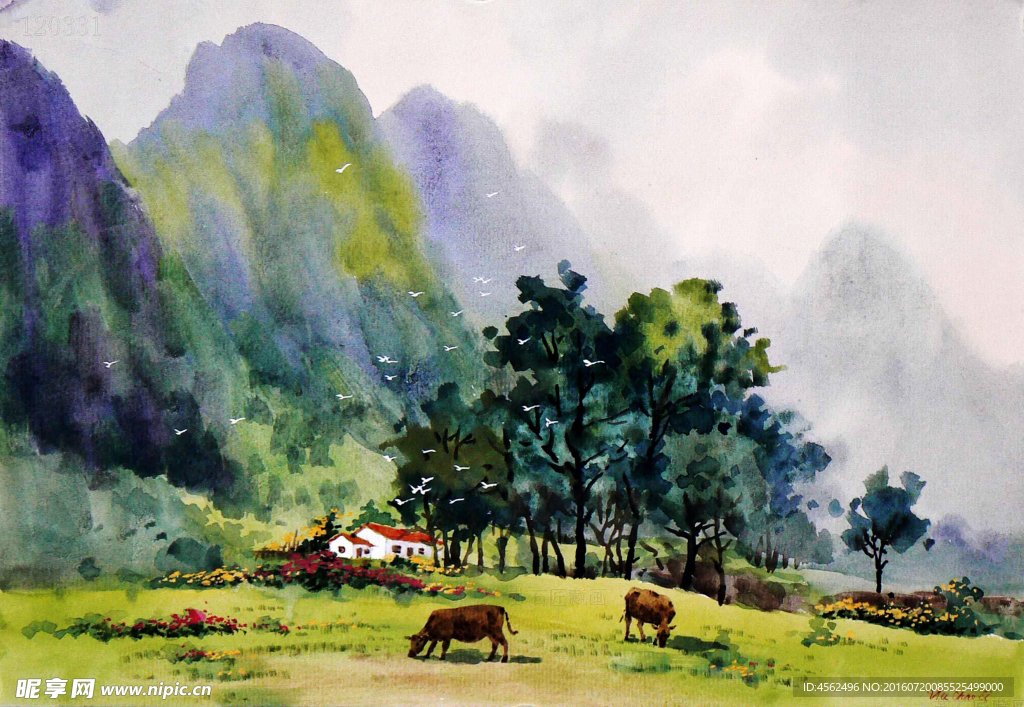 水彩风景画