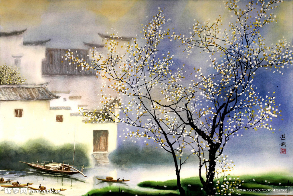 水彩风景画
