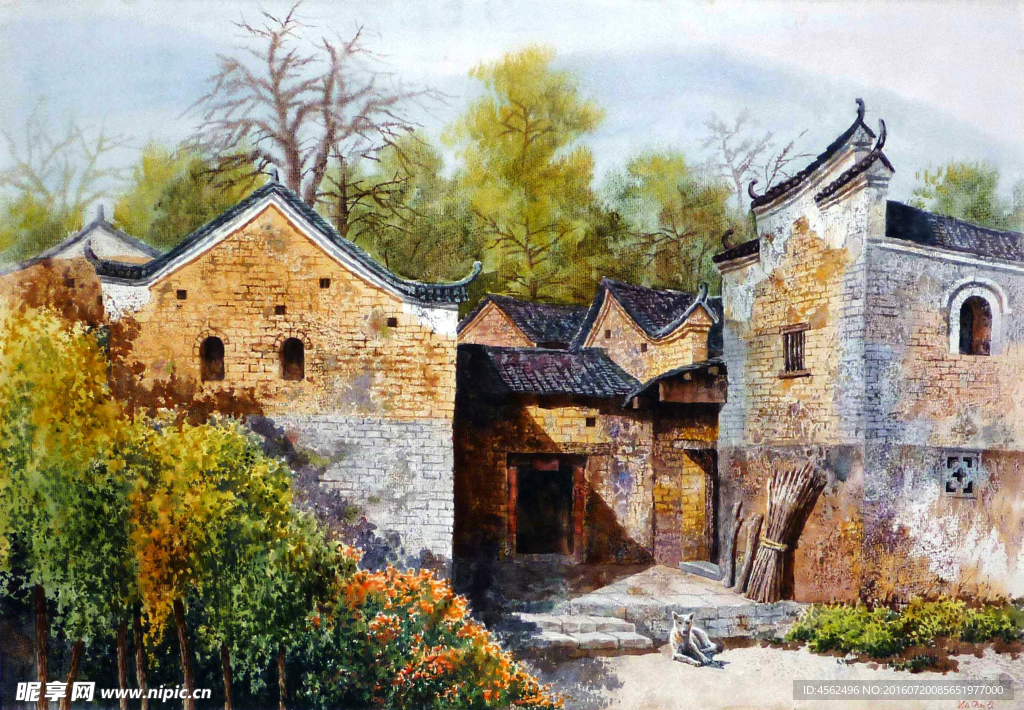 水彩风景画