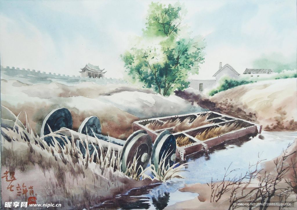 水彩风景画