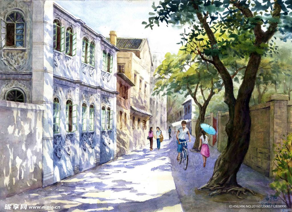 水彩风景画