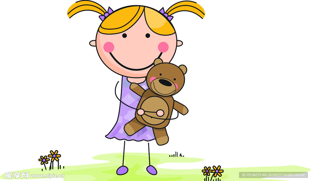 卡通小女孩设计