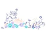 花纹花朵墙纸图案