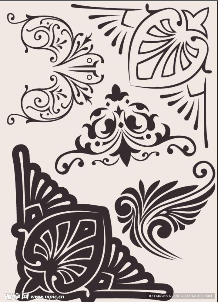 欧式花纹