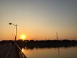 生物岛夕阳