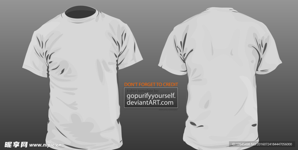 T恤模板