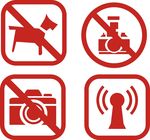 禁止拍照 WiFi图标