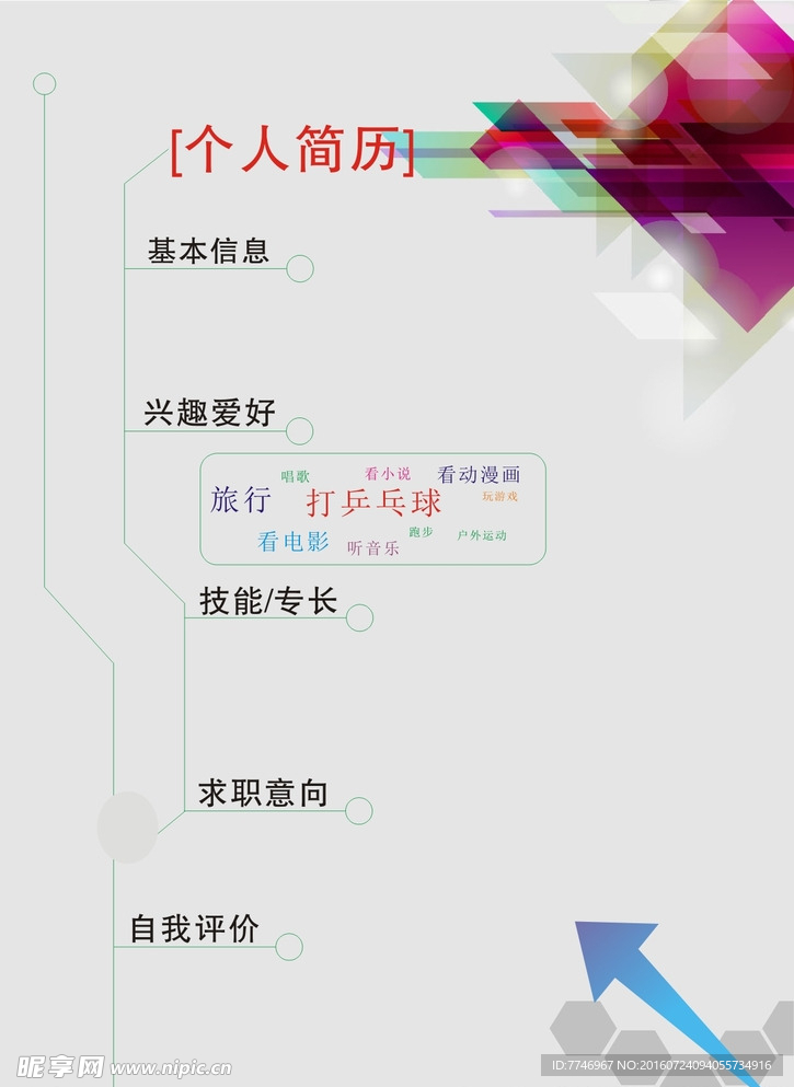 个人简历封面
