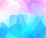 蓝紫梦幻雪花多边形背景素材