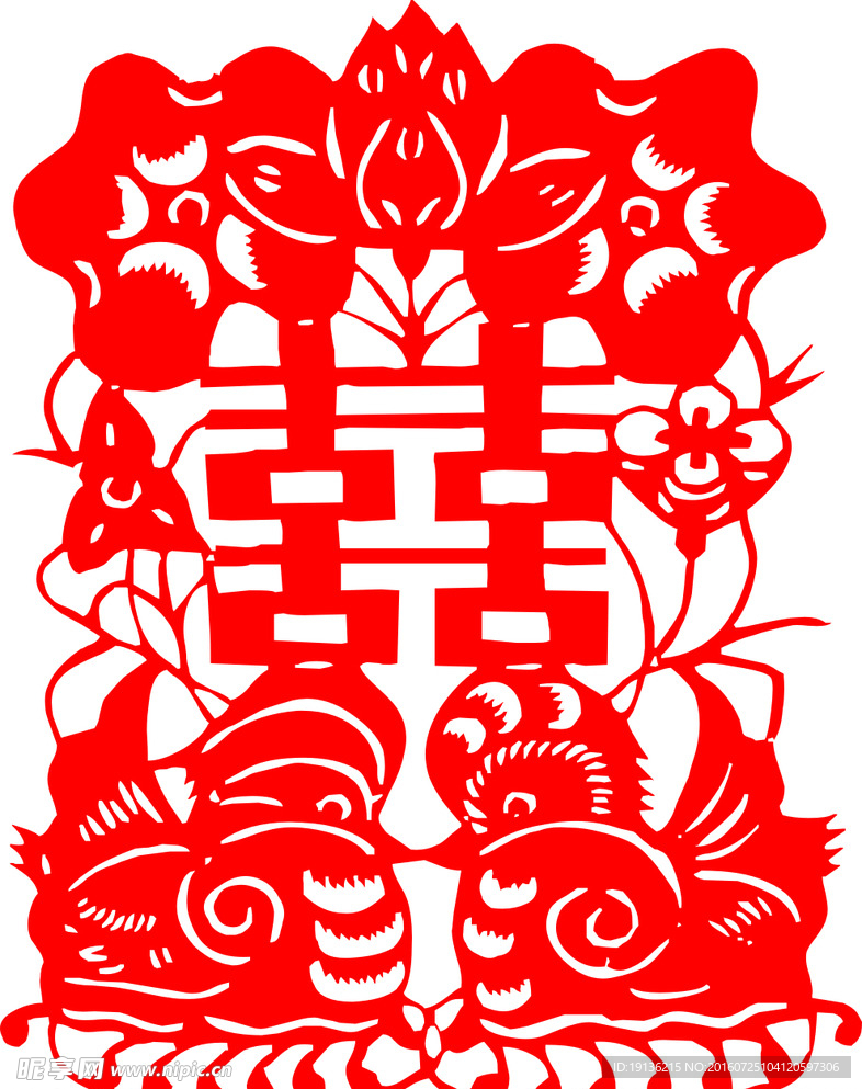 矢量剪纸素材