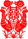矢量剪纸素材