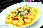 真味辽参贝扒山水豆腐