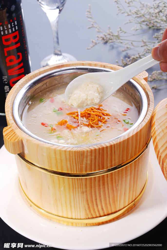 虫草花瑶柱小豆腐
