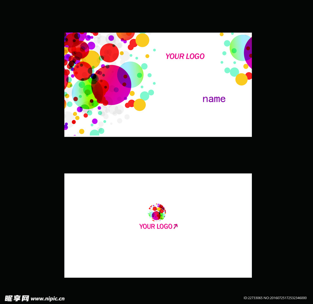 创意名片设计PSD模版