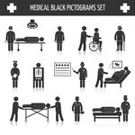 卡通医疗元素图标