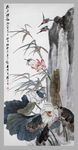荷花水墨画
