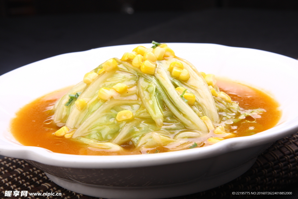 金玉米扒白菜