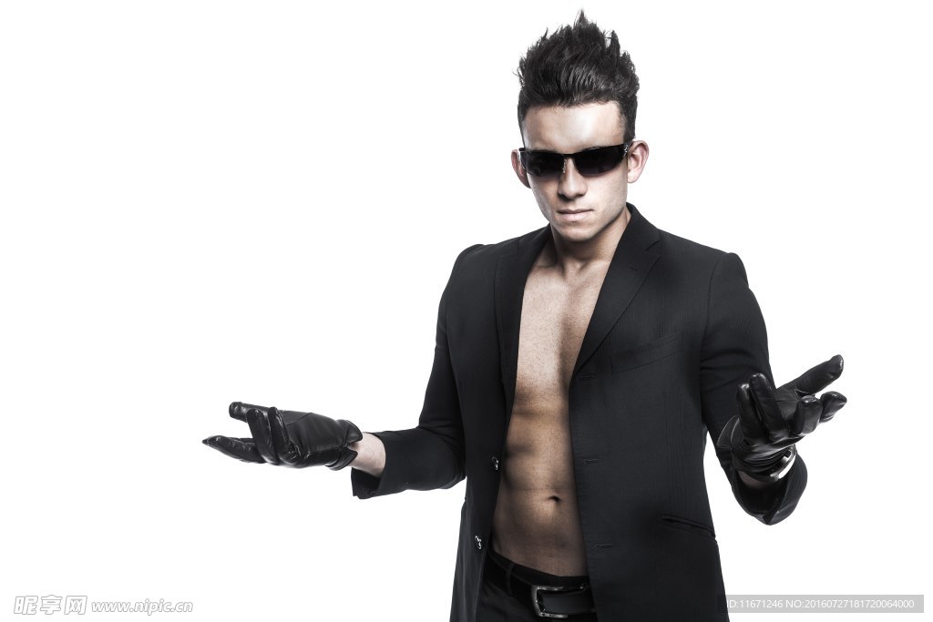 戴墨镜的男人