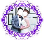 婚礼头像版板