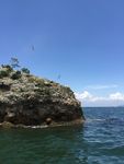 蓝天 海水 石头
