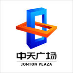 中天广场房地产矢量标志