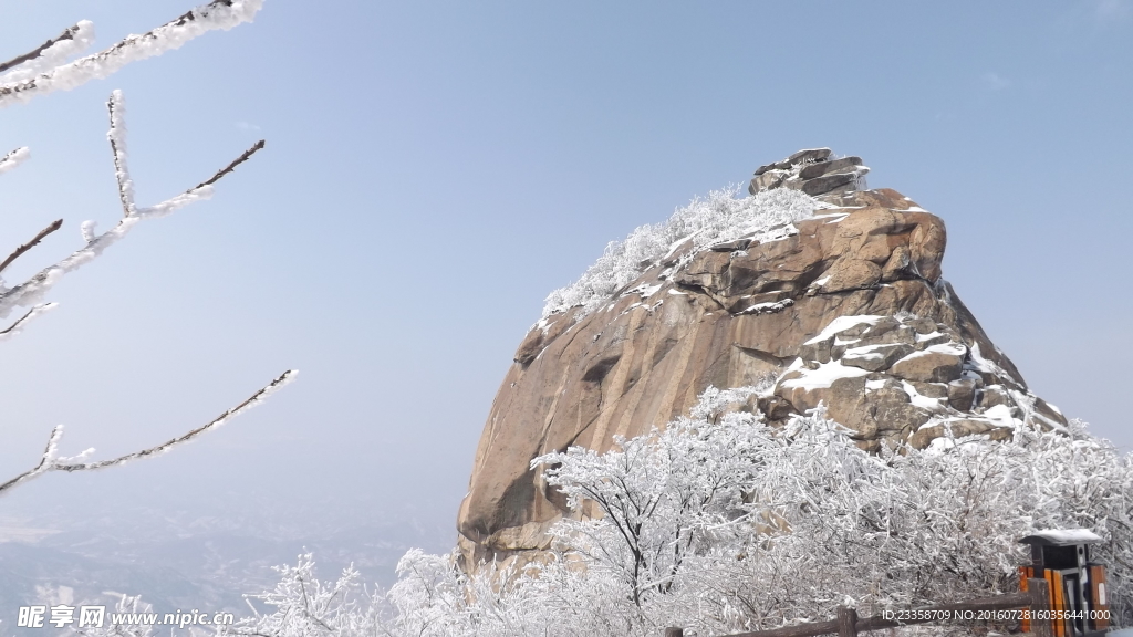 鸡公山雪景