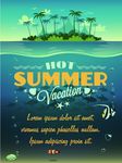 创意夏日海洋海岛海报设计
