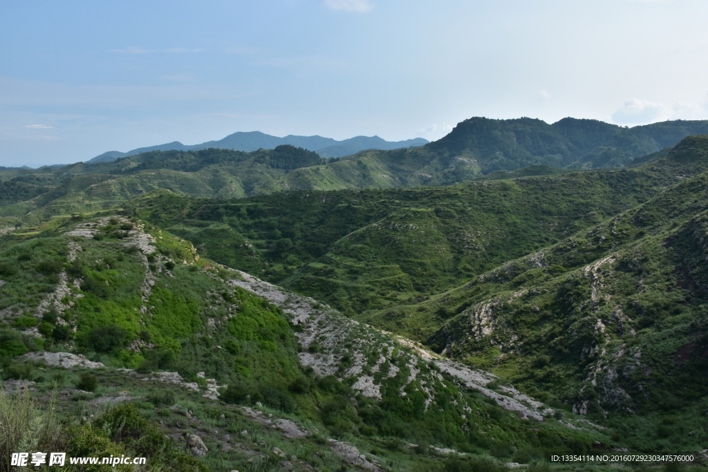 山川风景绿色