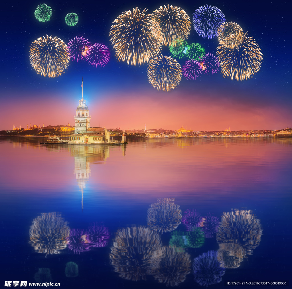 元宵节烟花