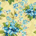 蓝色小花 矢量素材 手绘花卉