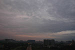 黄昏城市天空